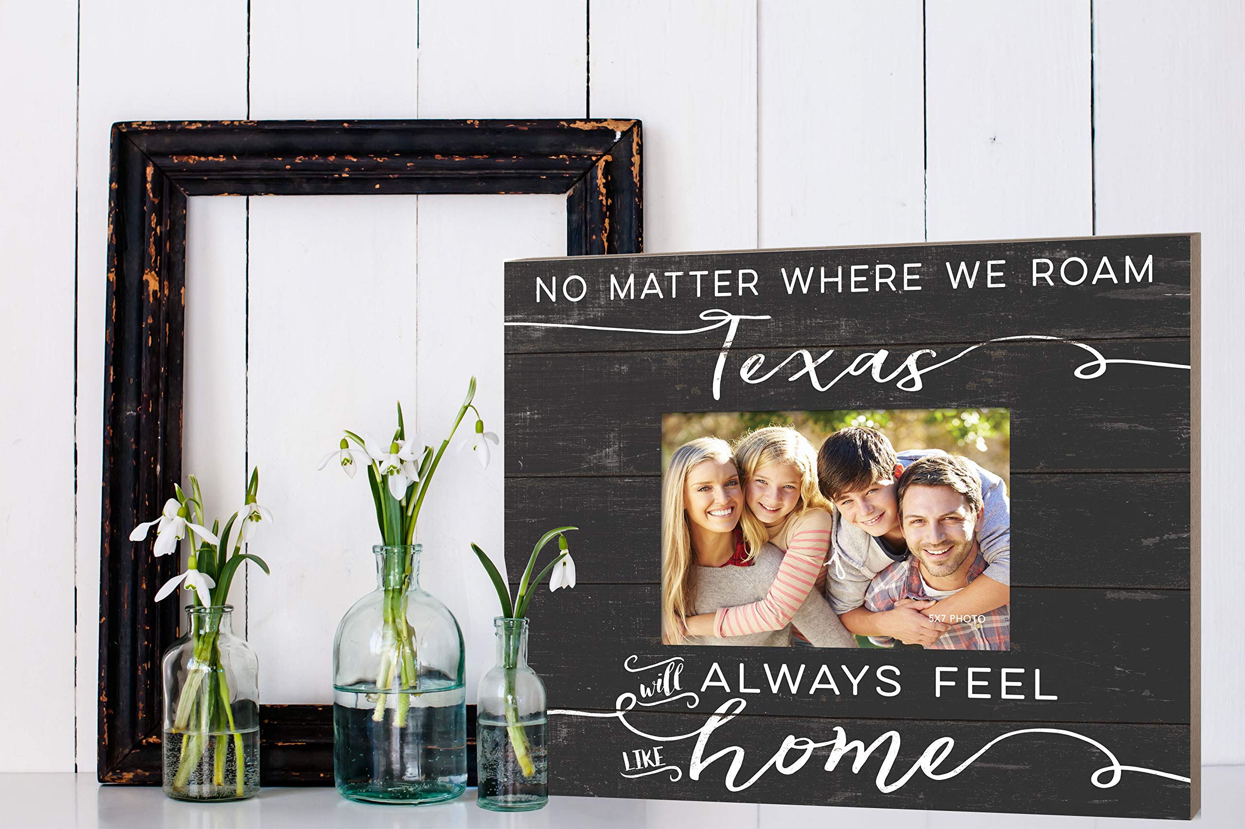 Kindred Hearts 'Feels Like Home' Texas Photo Frame - Perfect for Family Photos, Home Decor & Gift Giving