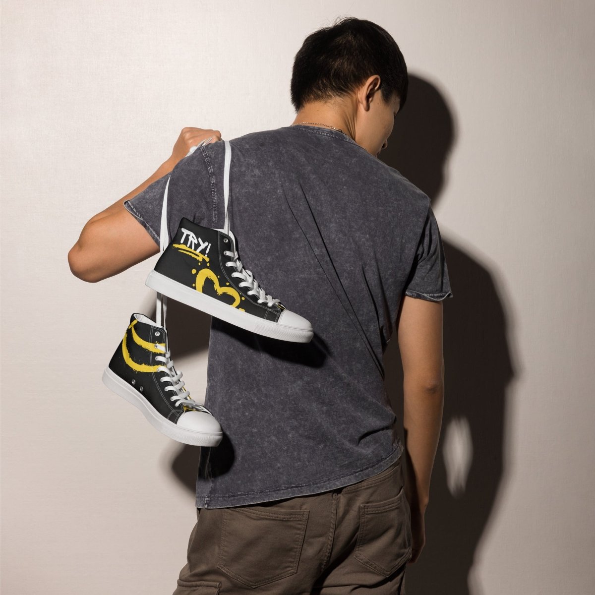 Men's Resilience High Top Sneakers - Just for Today Edition | Durable & Stylish for Casual Wear, Gym, and Street Fashion