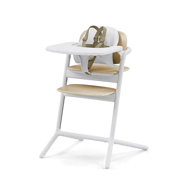 Lemo 4-in-1 Convertible High Chair for Babies & Toddlers - Adjustable Height, Removable Tray, Sand White | Perfect for Dining, Feeding & Playtime at Home