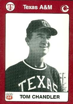 1991 Collegiate Collection #16 Coach Tom Chandler Texas A&M Baseball Card - Vintage Sports Memorabilia for Collectors & Fans | Perfect for Display, Trading & Gift Giving