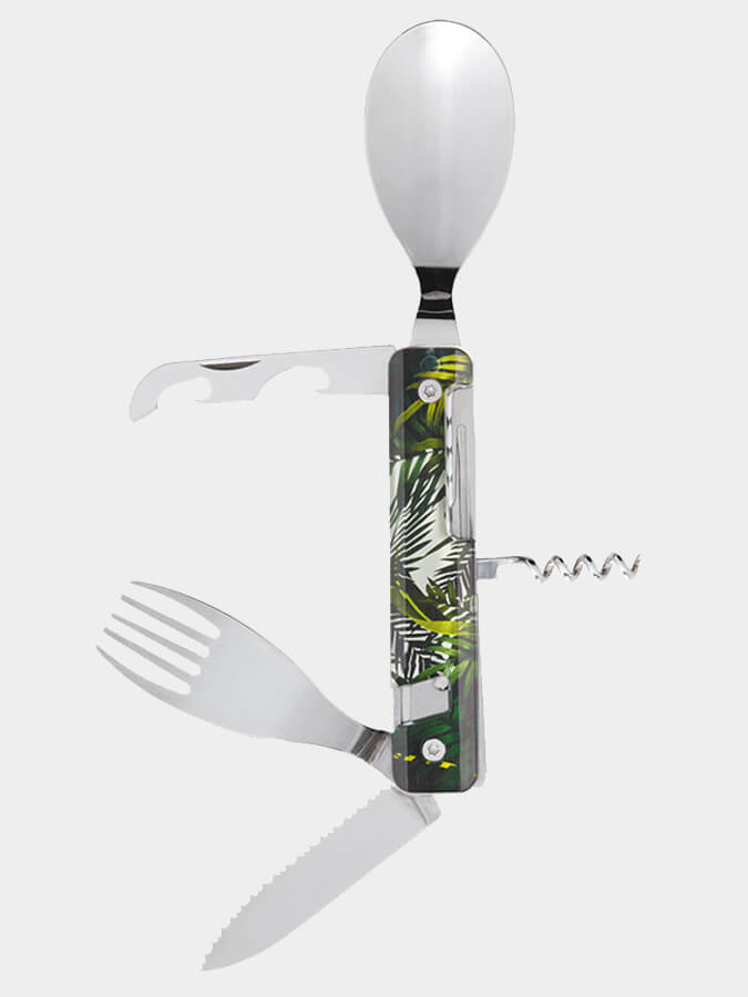Akinod 13H25 12-Piece Stainless Steel Multifunctional Cutlery Set - Perfect for Camping, Picnics & Outdoor Adventures