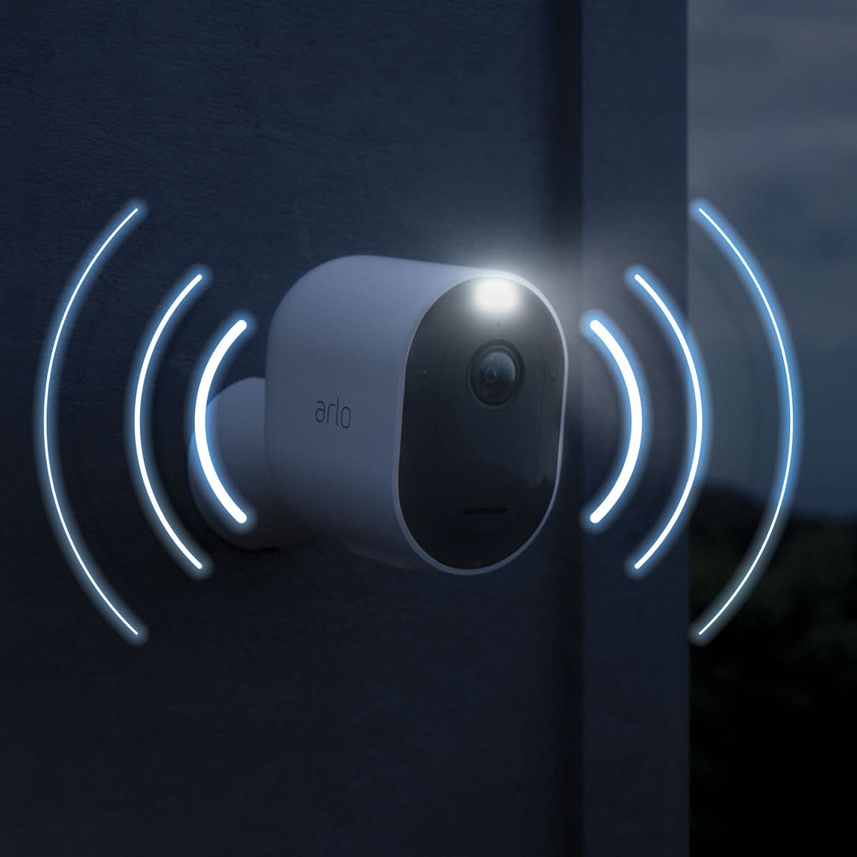 Arlo Pro 4 Wireless Security Camera (VMC4050P) - 2K HDR Video, Color Night Vision, 2-Way Audio - Ideal for Home & Business Surveillance