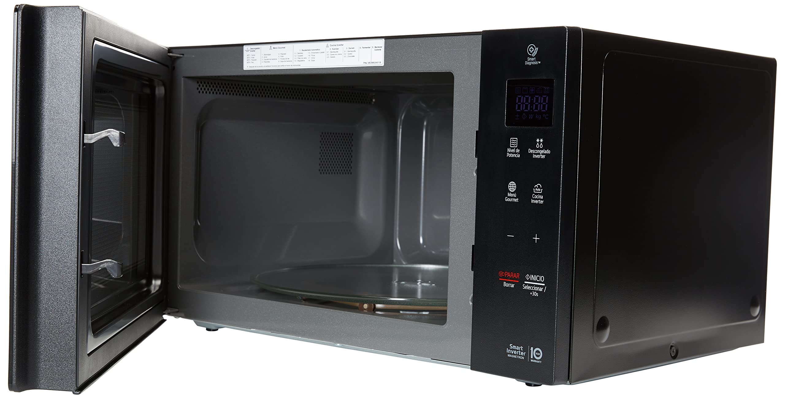 LG MS-1536GIS 1.5 Cu. Ft. Countertop Microwave Oven - Black | Compact Space-Saving Design | Perfect for Small Kitchens, Dorms & Offices