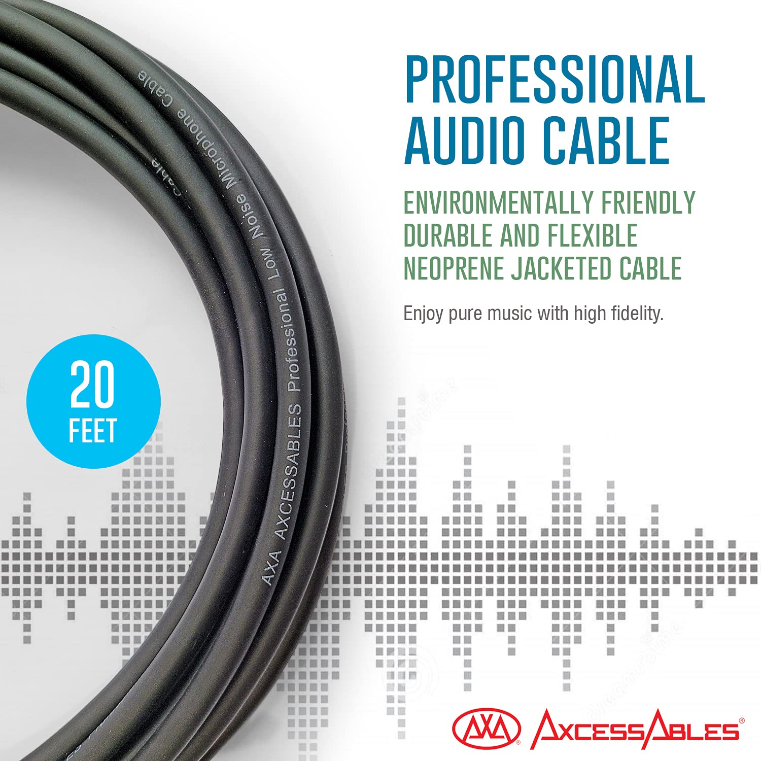 Premium XLR Male to Female Microphone Cable (2 Pack) - Balanced Audio Cord for Studio Recording, Live Performance & Podcasting - Durable Shielded Professional Audio Cable for Mics, Mixers & Audio Interfaces