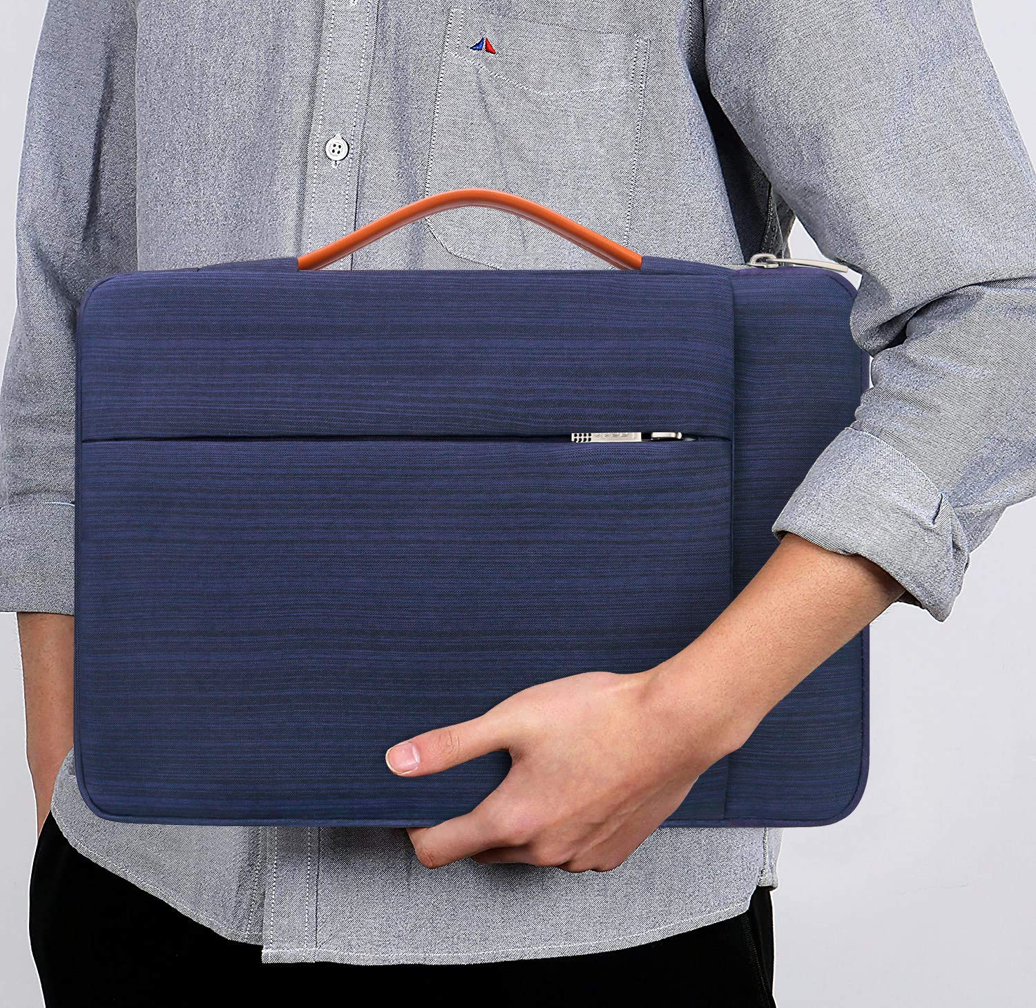 Lacdo 360° Protective Chromebook Case 11-13 Inch - Durable Laptop Sleeve for Acer HP Dell Samsung ASUS Chromebook Spin 311 & Microsoft Surface Pro 11th Copilot+PC/10/9/8/X - Water-Resistant Computer Bag in Blue - Perfect for School, Office & Travel