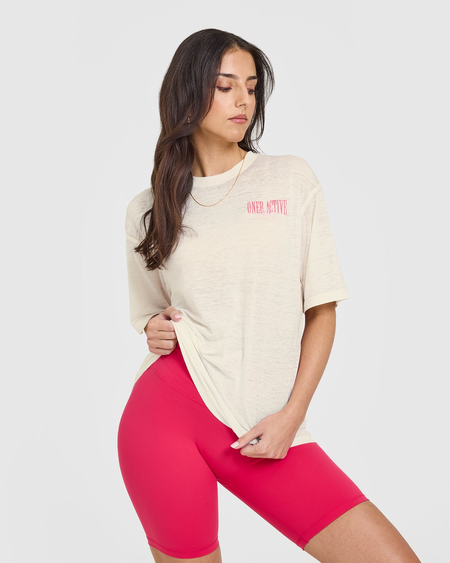 Oner Graphic Washed Burnout T-Shirt for Men - Vintage Distressed Cotton Tee in Off-White | Casual Streetwear & Summer Outfit Essential