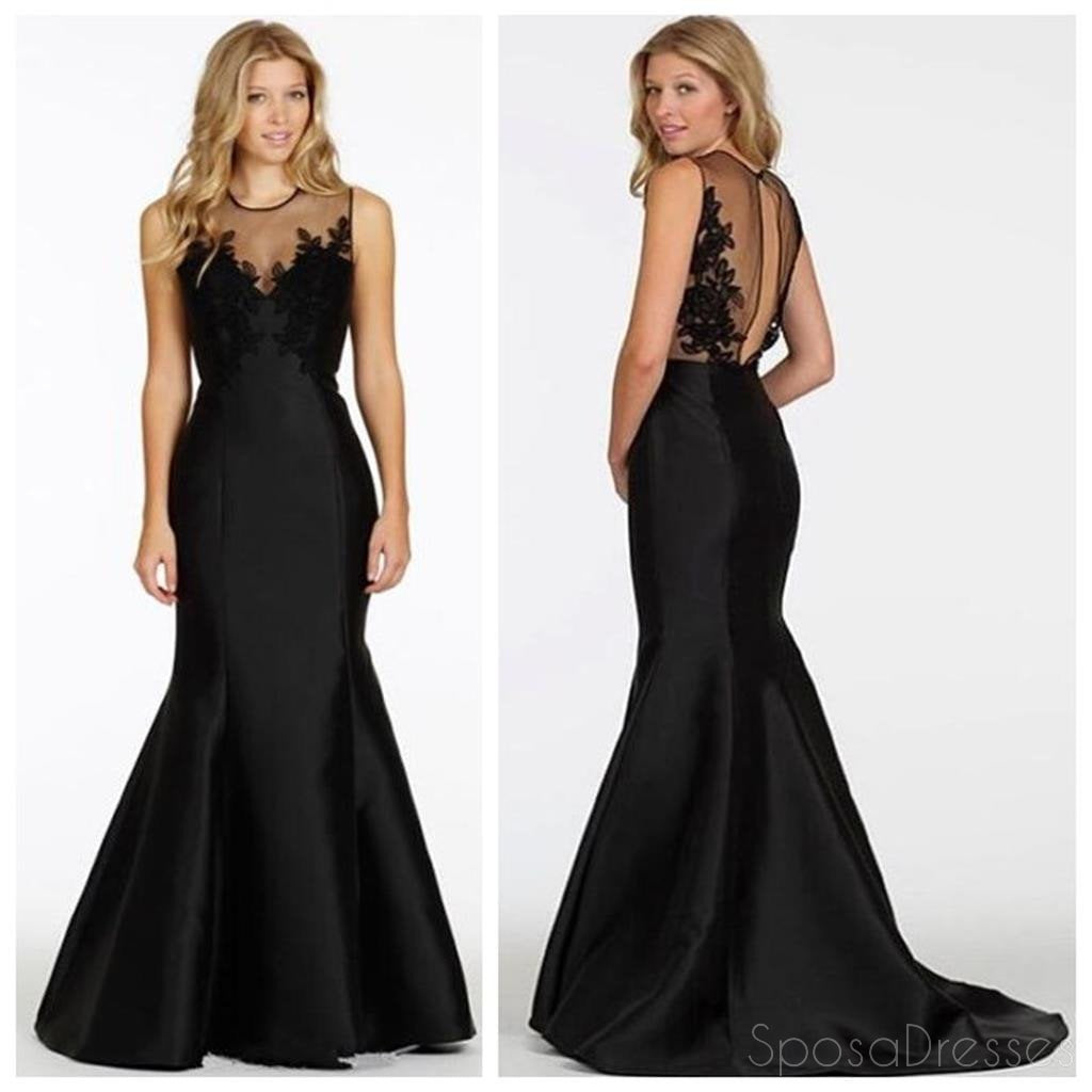 Elegant Black Mermaid Prom Dress PD0052 - Long Formal Evening Gown for Homecoming, Ball, and Special Occasions