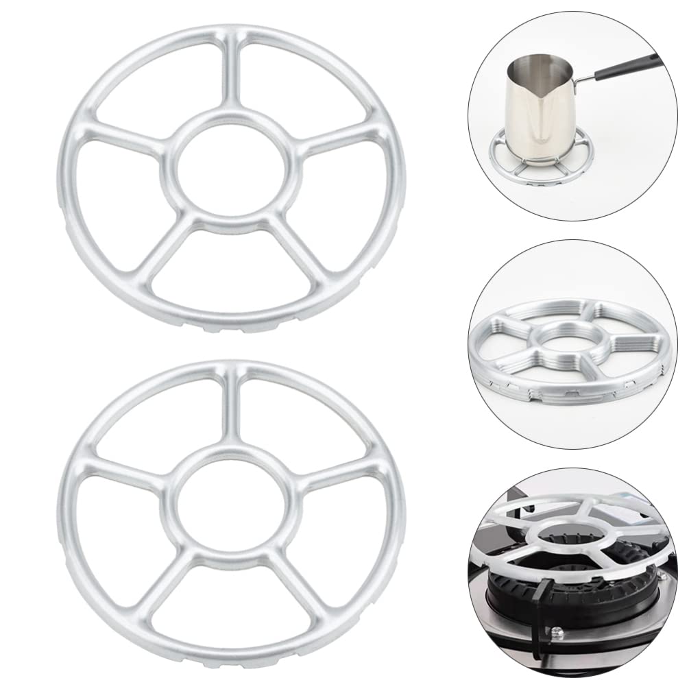 3-Piece Universal Gas Stove Pot Support Racks - Heavy Duty Stove Accessories for Wok & Pans - Durable Gas Hob Trivets for Kitchen Cooktops - Perfect for Cooking, Grilling & Food Prep