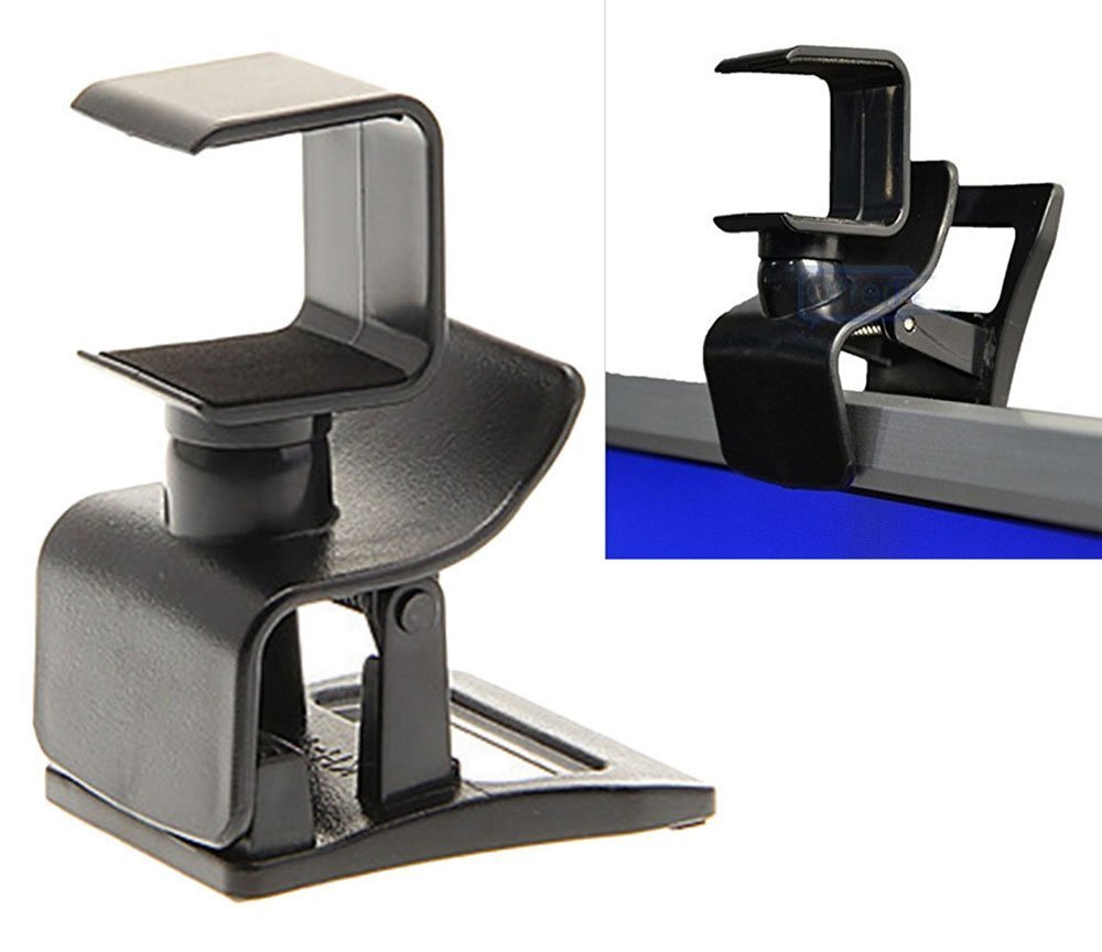 Adjustable TV Clip Mount Stand for PS4 & PS4 Camera - Universal Gaming Console Holder for Playstation 4 - Perfect for Streaming, Gaming & Home Entertainment Setup