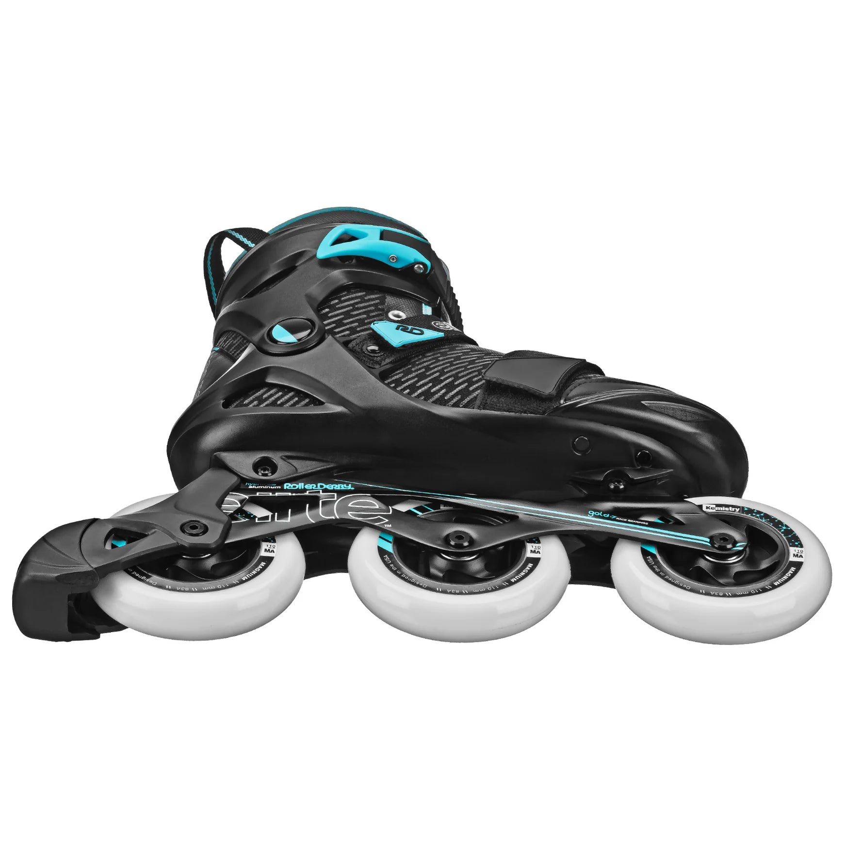 Roller Derby Delta Inline Skates for Adults - High-Performance Quad Roller Skates with Adjustable Toe Stops - Perfect for Indoor & Outdoor Skating, Rink, Roller Derby & Fitness