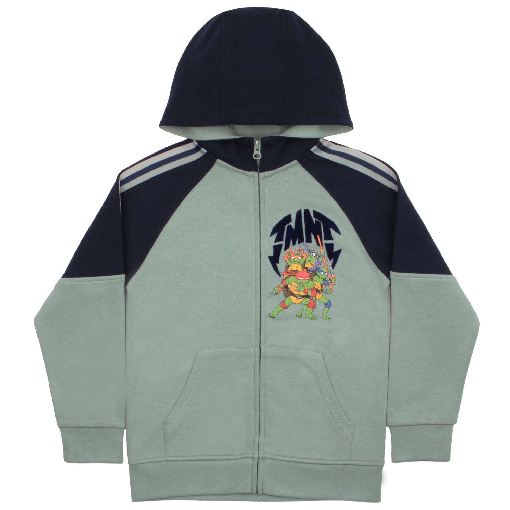 Nickelodeon Teenage Mutant Ninja Turtles Boys' 2-Piece Hoodie & Joggers Set - TMNT Zip-Up Hooded Sweatshirt & Comfortable Sweatpants for Kids - Perfect for Playtime, School & Casual Wear