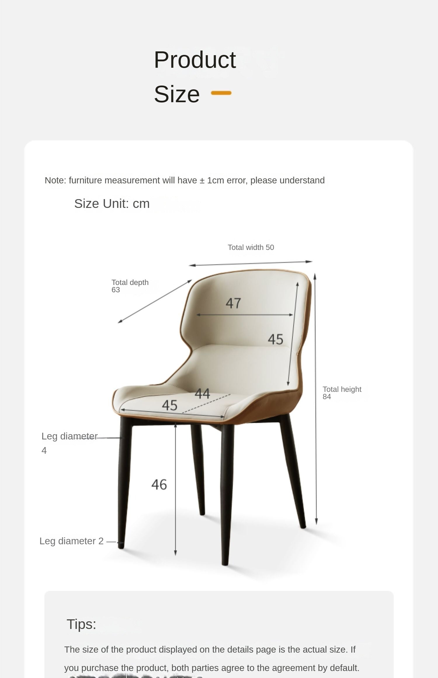 Premium Organic Leather 4-Piece Dining Chair Set - Modern Light Luxury Design for Living Room, Dining Room & Office Decor