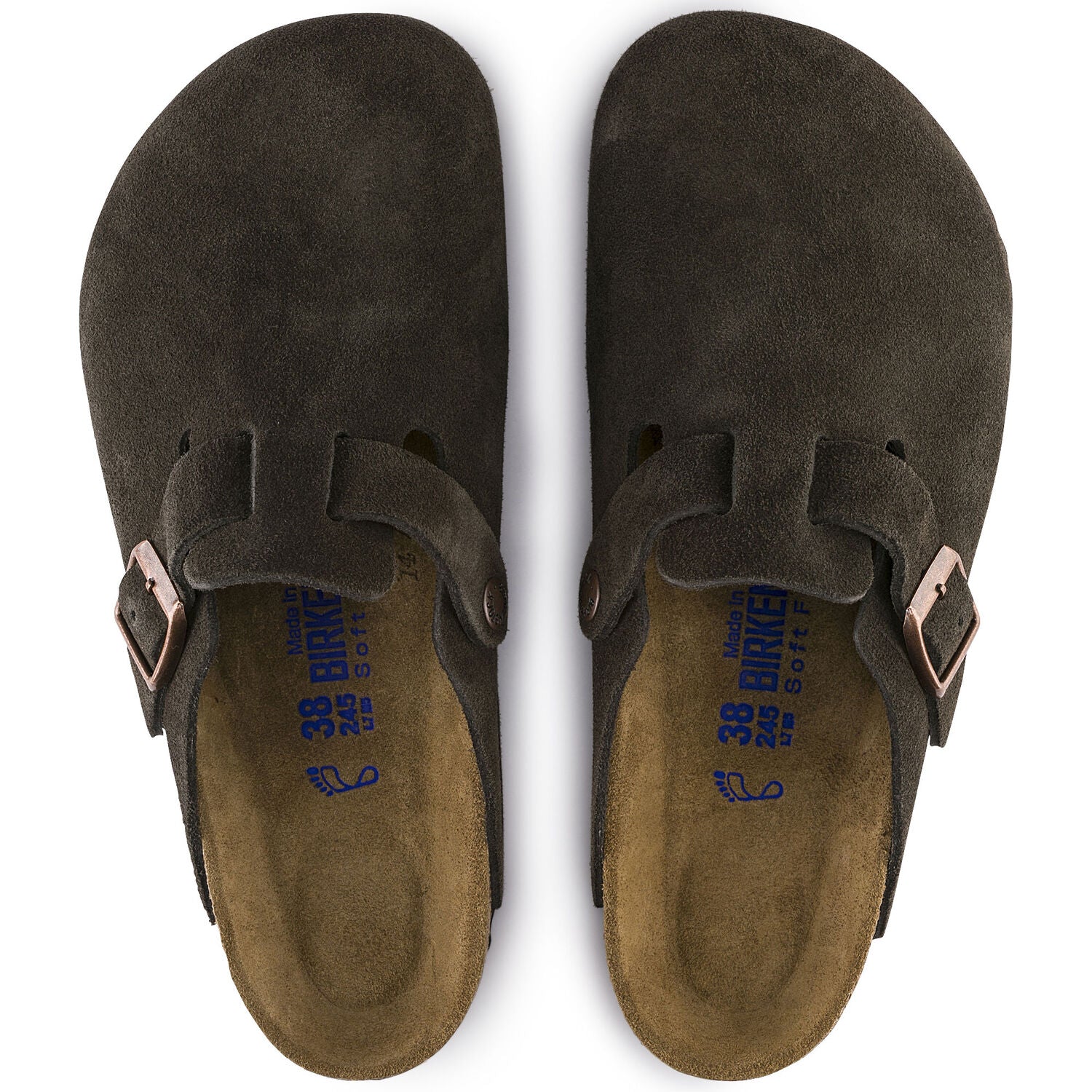 Birkenstock Boston Suede Leather Clogs for Men & Women - Soft Footbed Comfort Shoes in Mocha Brown | Perfect for Home, Office & Casual Wear