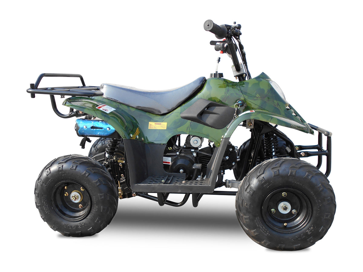 Rex 110cc ATV for Kids & Adults - 4 Stroke Automatic Transmission Dirt Bike for Off-Road Adventure & Trail Riding