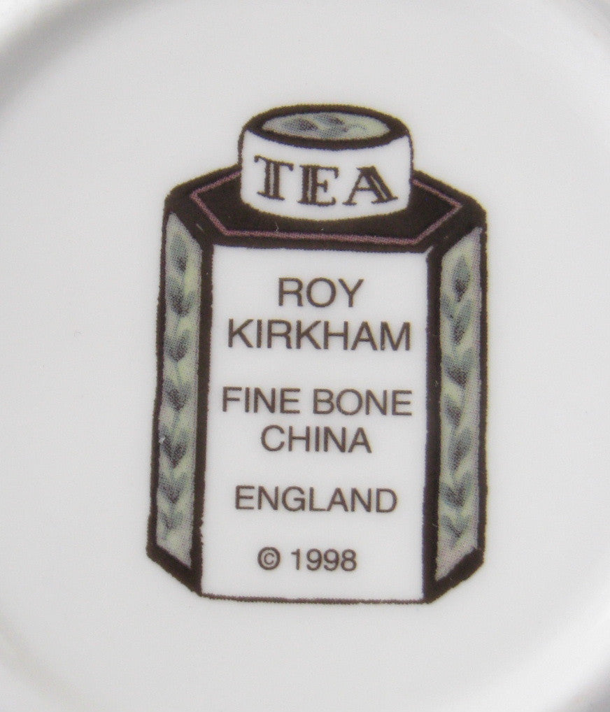 Royal Kirkham English Bone China Breakfast Tea Cup and Saucer Set - Flying Cloud Pattern - Perfect for Morning Tea, Afternoon Tea Parties, and Elegant Home Decor