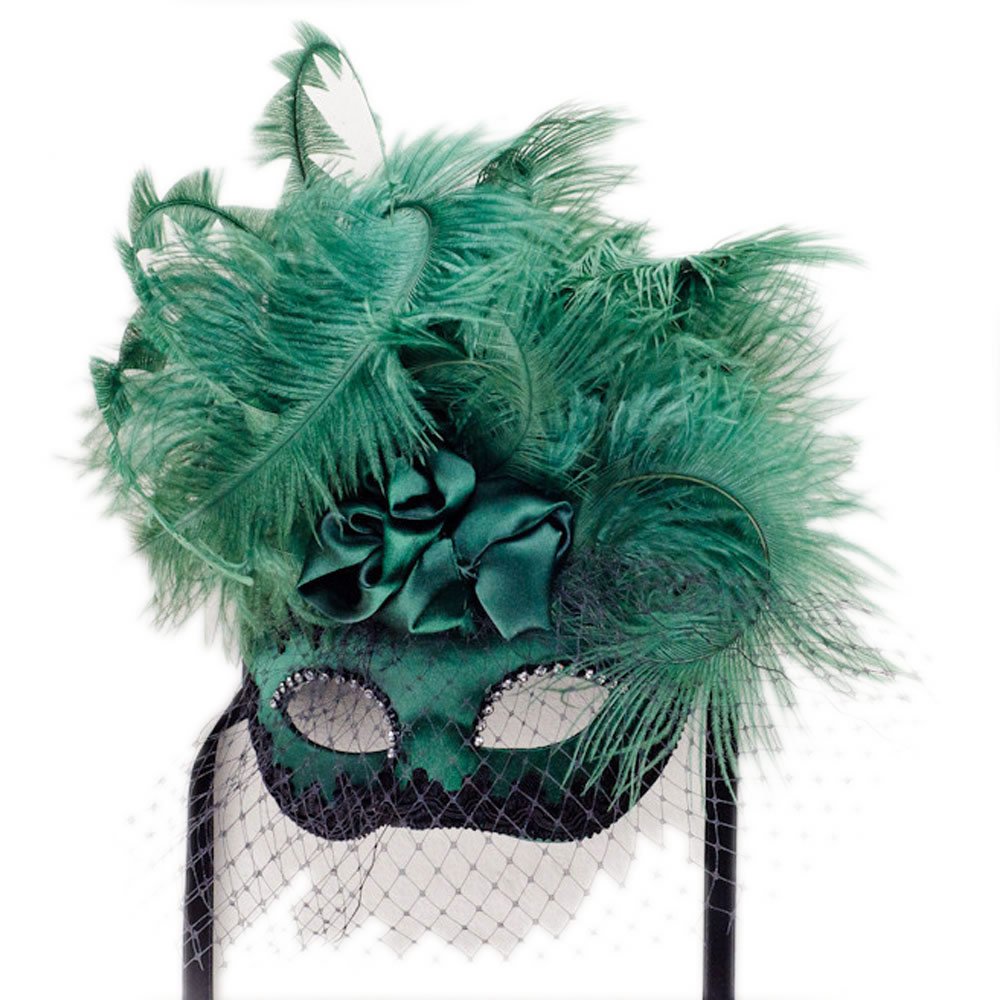 Elegant Venetian Masquerade Mask for Women - Handcrafted Lace & Rhinestone Party Mask - Perfect for Mardi Gras, Halloween, and Costume Balls