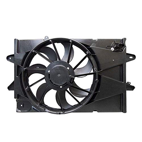RAREELECTRICAL Replacement Cooling Fan Compatible with Chevrolet Equinox 2010-2017 - Fits Part Numbers 15212798, 25952782, 25952785, 25952813, 84145767, GM3115239 - Perfect for Engine Overheating Prevention & AC Performance