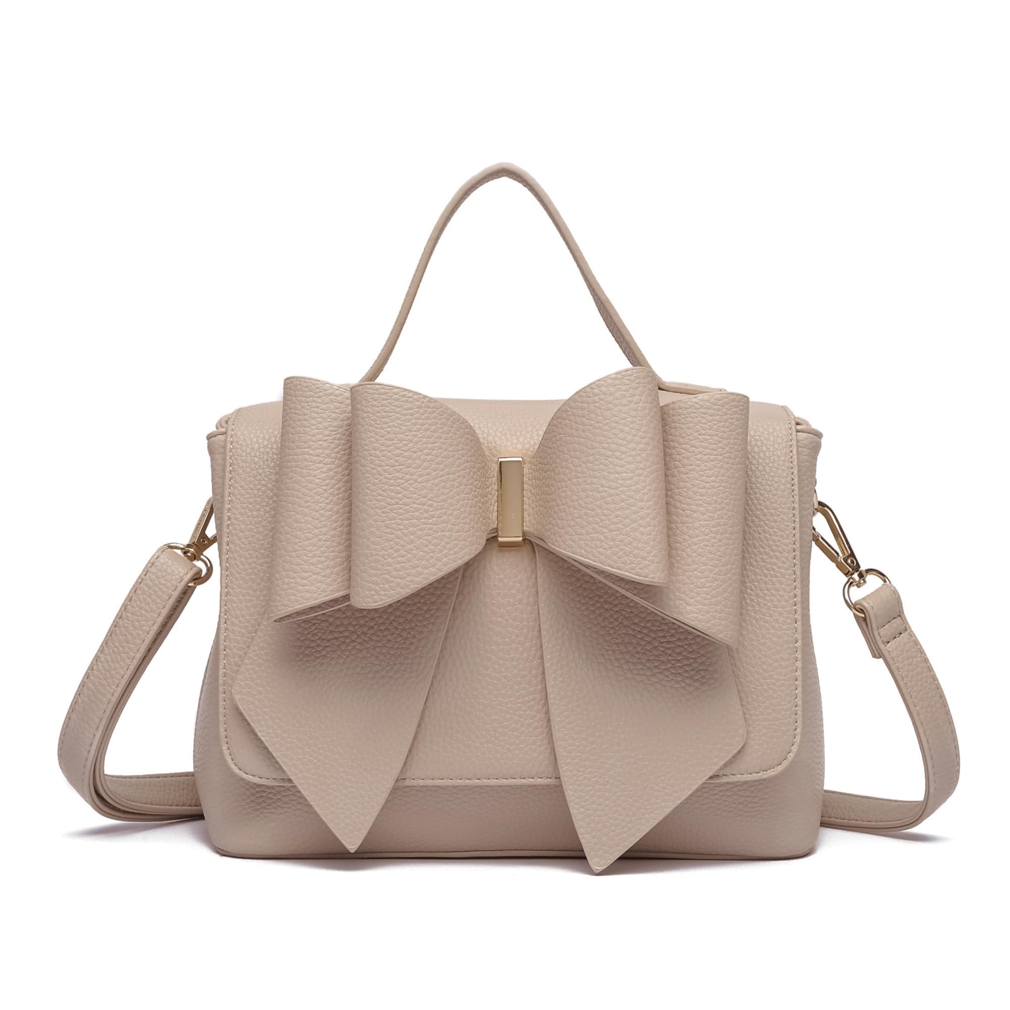 Like Dreams Vegan Leather Tote Bag for Women - Elegant Bowtie Satchel Purse, Stylish Handbag & Shoulder Bag | Perfect for Work, Travel & Everyday Use