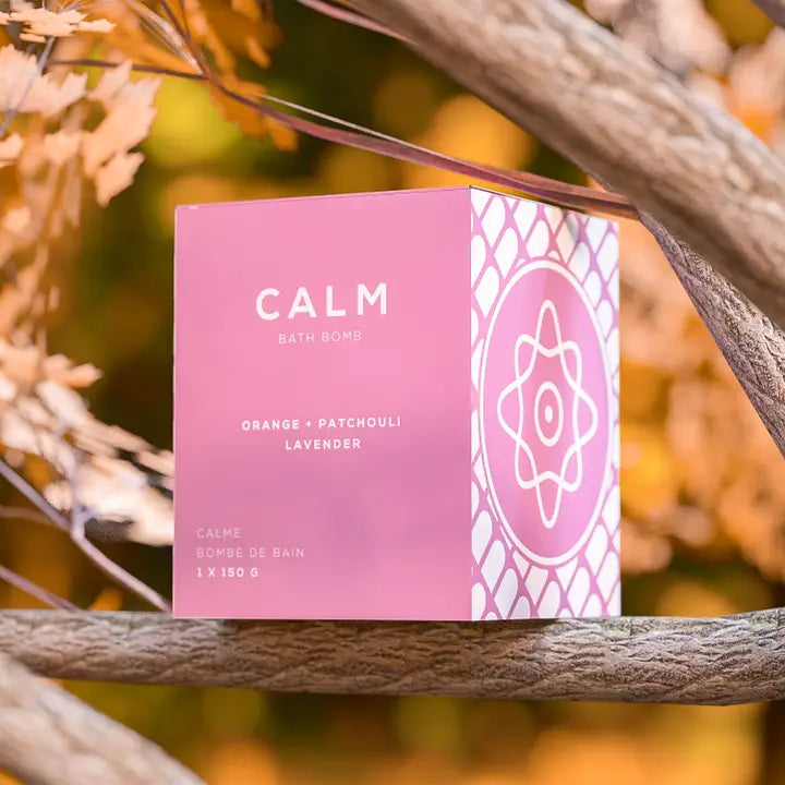 Bare Skin Bar Bath Bomb | CALM Relaxing Aromatherapy for Stress Relief | Perfect for Spa Nights & Self-Care Rituals