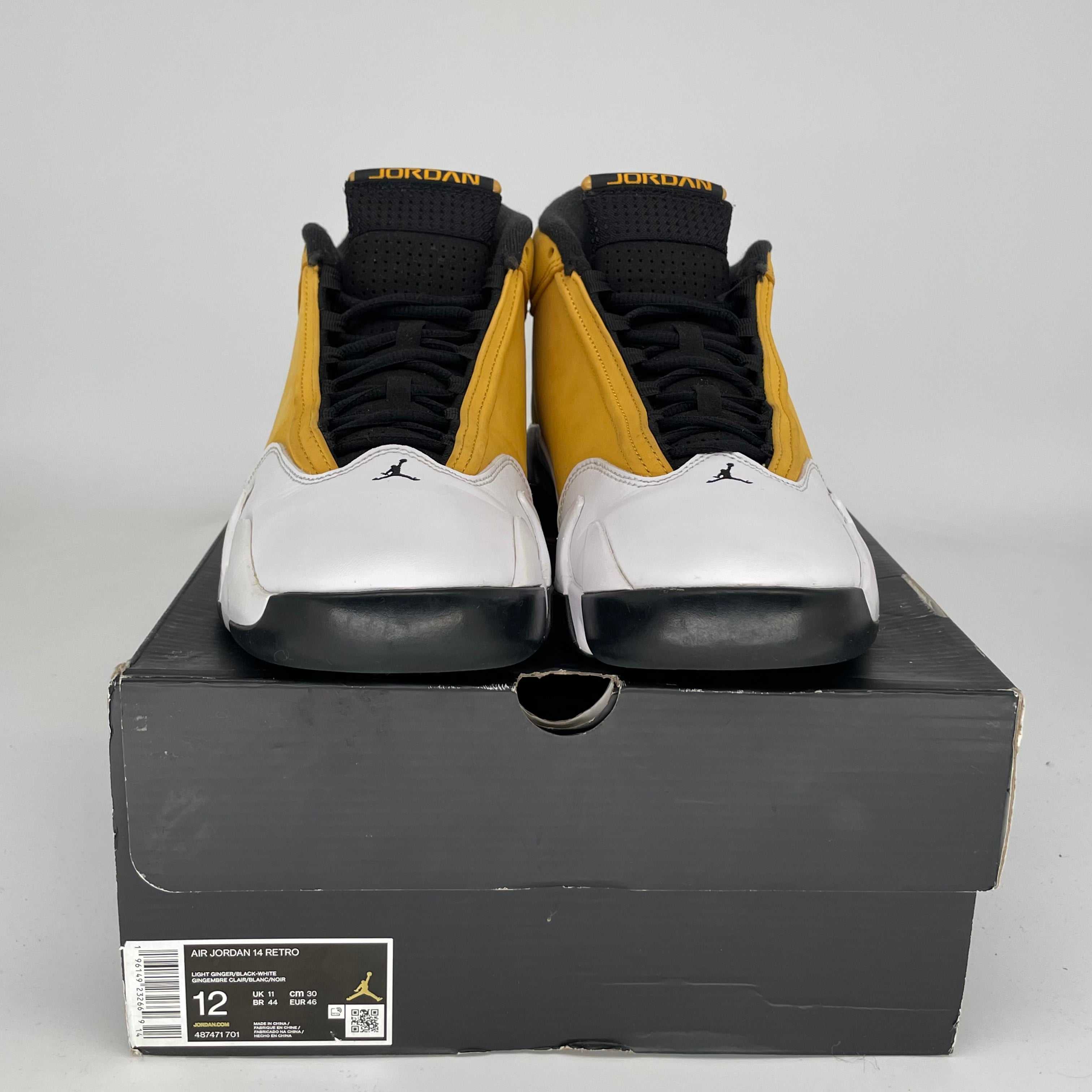 Air Jordan 14 Retro Light Ginger Men's Basketball Shoes Size 12 (487471-701) - Perfect for Streetwear & Court Performance