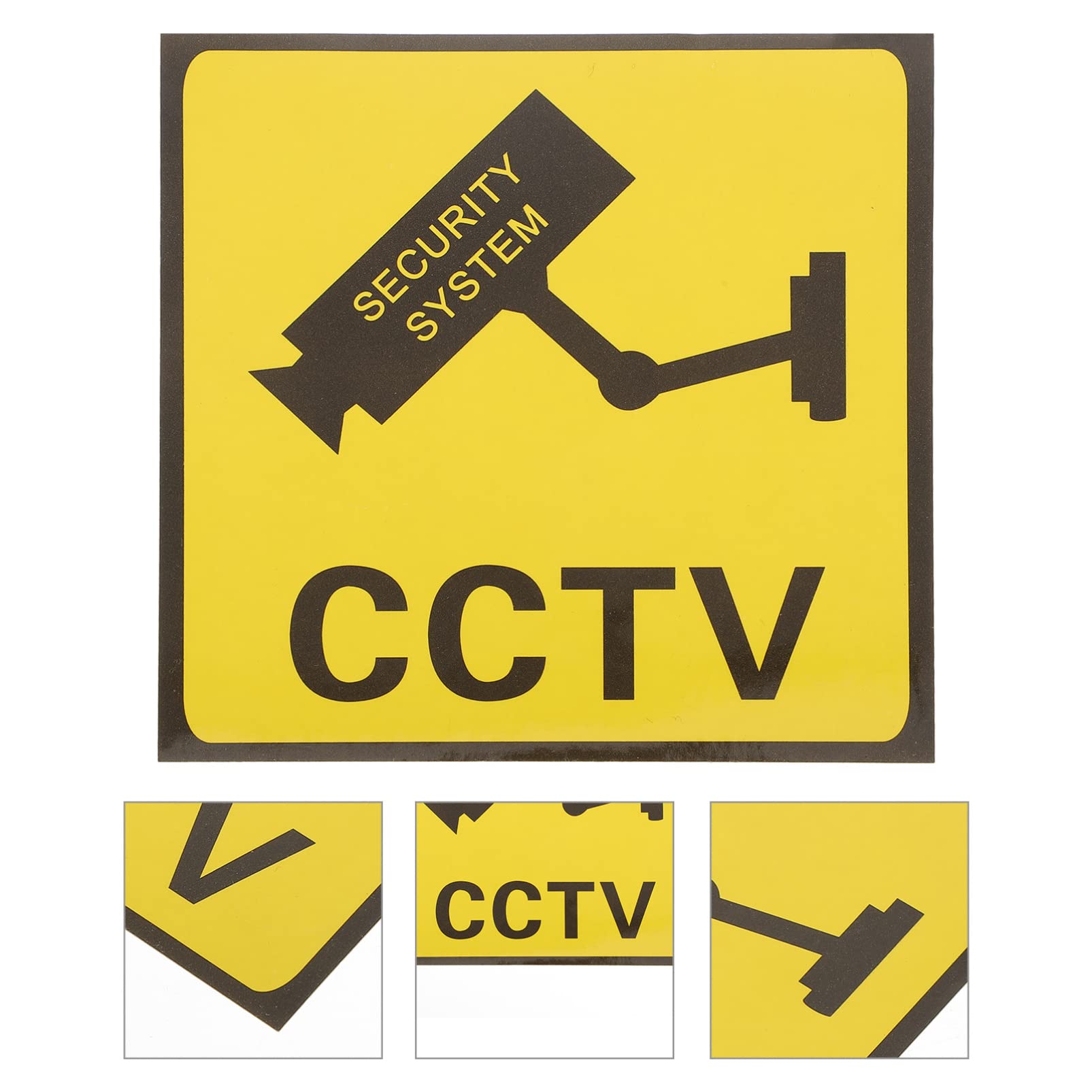 10pcs CCTV Warning Stickers - Vinyl Decals for Monitor & Office Camera Security