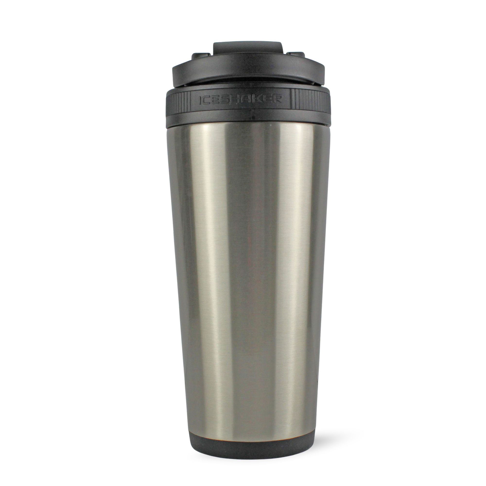 26oz Stainless Steel Ice Shaker Bottle - Leakproof Insulated Water Bottle for Gym, Workout & Sports | Keeps Drinks Cold 24+ Hours | BPA Free