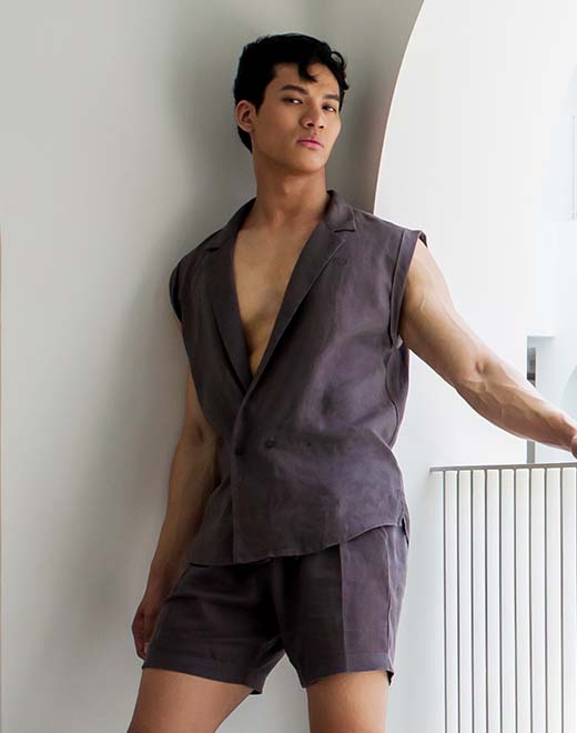 2Eros Breezy Linen Single Button Wrap Vest for Women - Lightweight Summer Cover Up - Beach, Pool, or Casual Outfit Essential