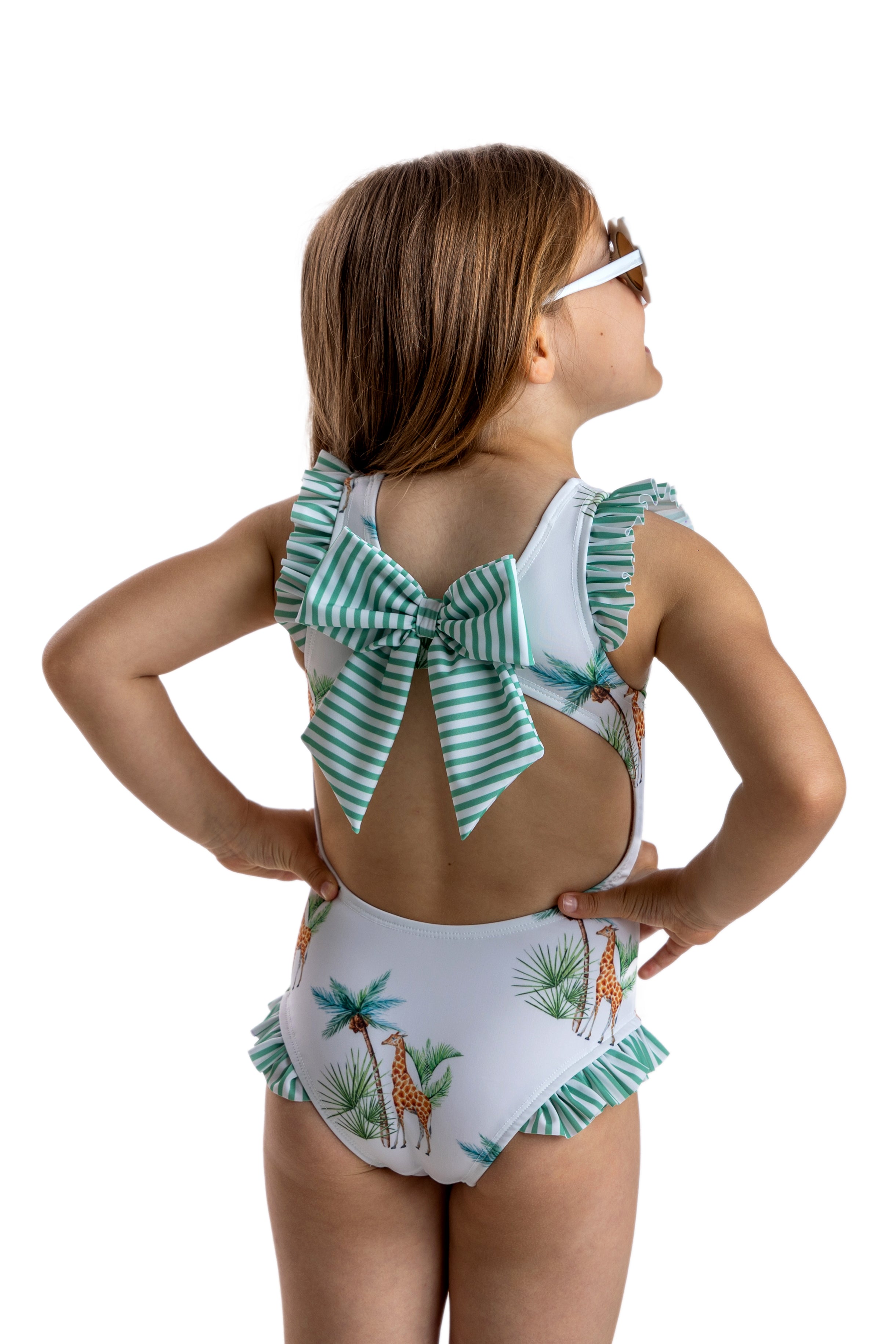 GIRAFFES La Digue Women's One Piece Swimsuit - Sexy High Cut Bathing Suit for Beach, Pool & Vacation | Tummy Control Swimwear with Adjustable Straps