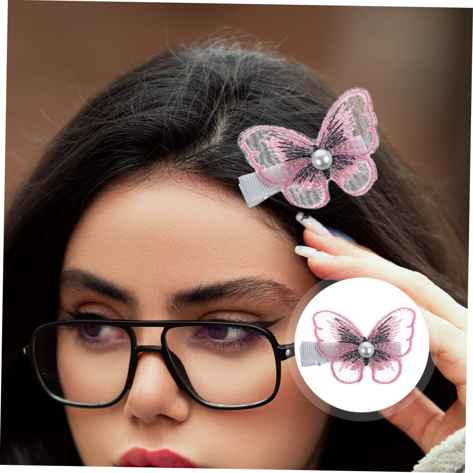 BIUDECO 6pcs Butterfly Hair Clips for Women & Girls - Stylish Metal Hair Pins for Women's Hair Accessories - Perfect for School, Parties, Weddings & Daily Styling