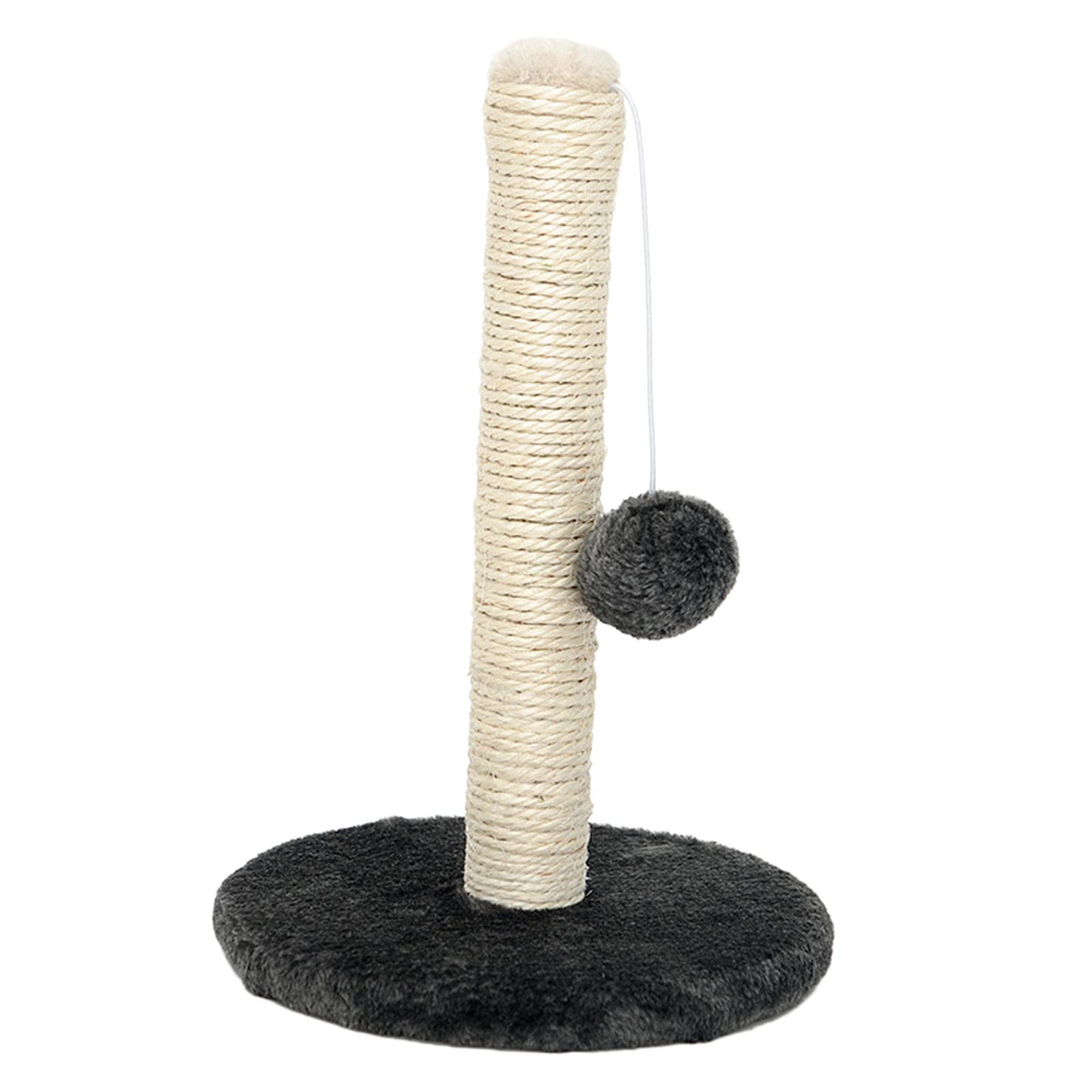 MagiDeal 30cm/12'' Cat Scratching Post with Sisal Pole - Durable Kitten & Adult Cat Scratcher, Climbing Tree with Toy - Perfect for Indoor Play, Furniture Protection & Cat Exercise