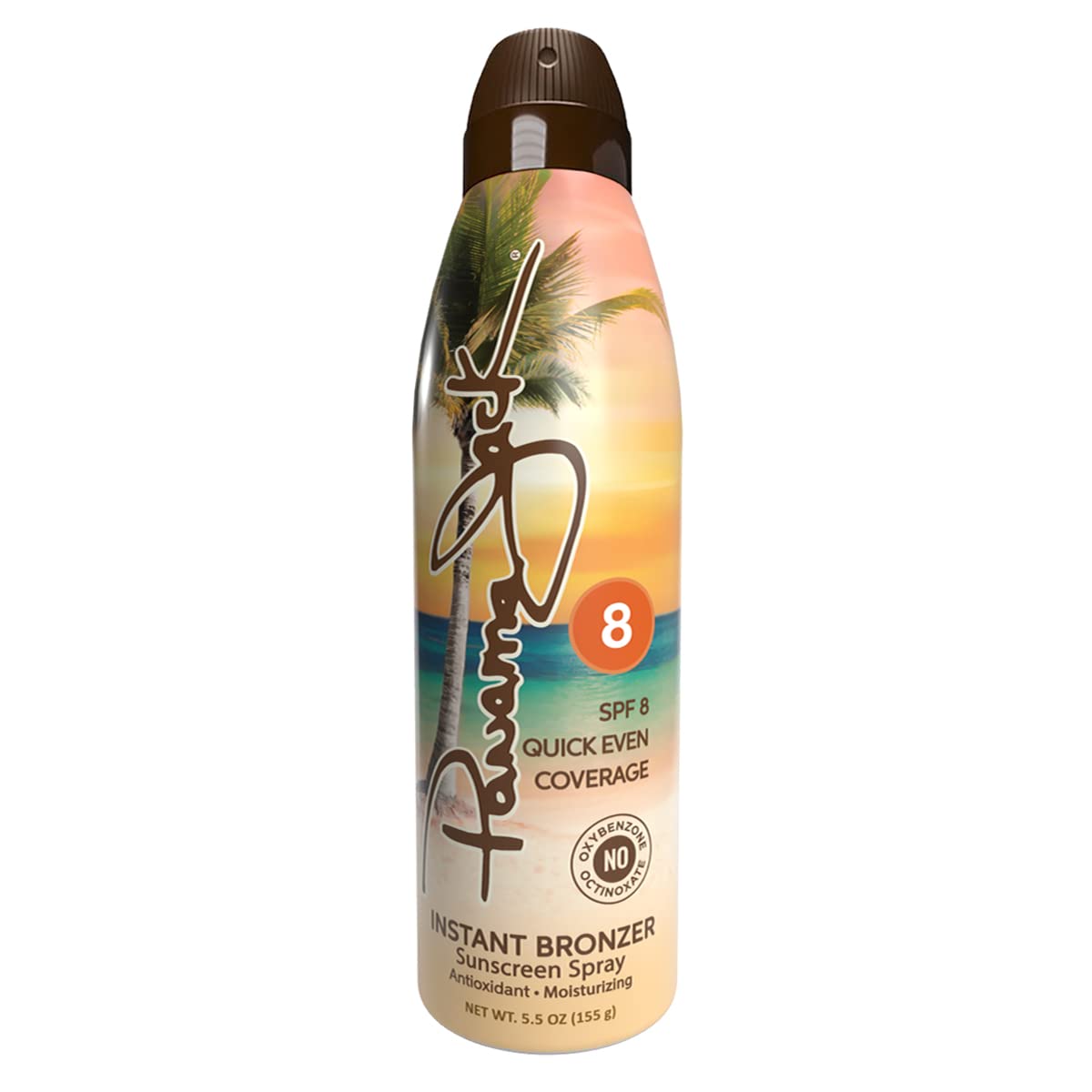 Panama Jack Instant Bronzer Sunscreen SPF 8 - Antioxidant Moisturizing Sun Lotion, PABA & Paraben Free, Gluten Free & Cruelty Free, Water Resistant (80 Min) - 5.5 oz (12 Pack) | Perfect for Beach, Pool & Outdoor Activities