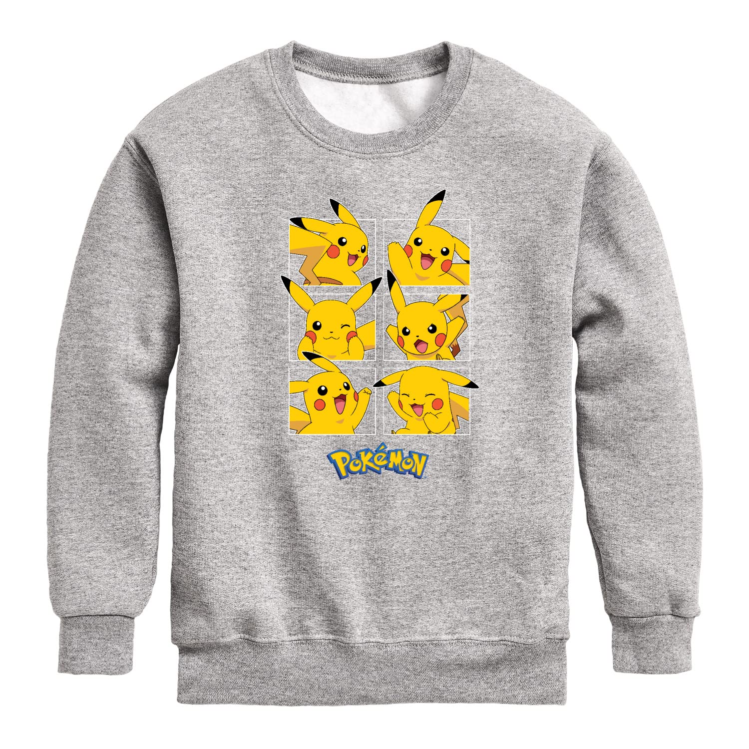 HYBRID APPAREL Pokémon Team Player Youth Crewneck Fleece Sweatshirt | Kids' Casual Wear for School, Gaming & Outdoor Activities