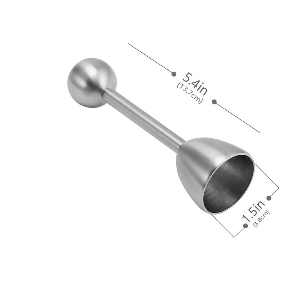 Premium Stainless Steel Egg Shell Topper - Smooth Round Opening Cracker for Raw, Soft & Hard Boiled Eggs | Easter Kitchen Tool for Effortless Shell Removal | Perfect for Breakfast, Salads & Meal Prep