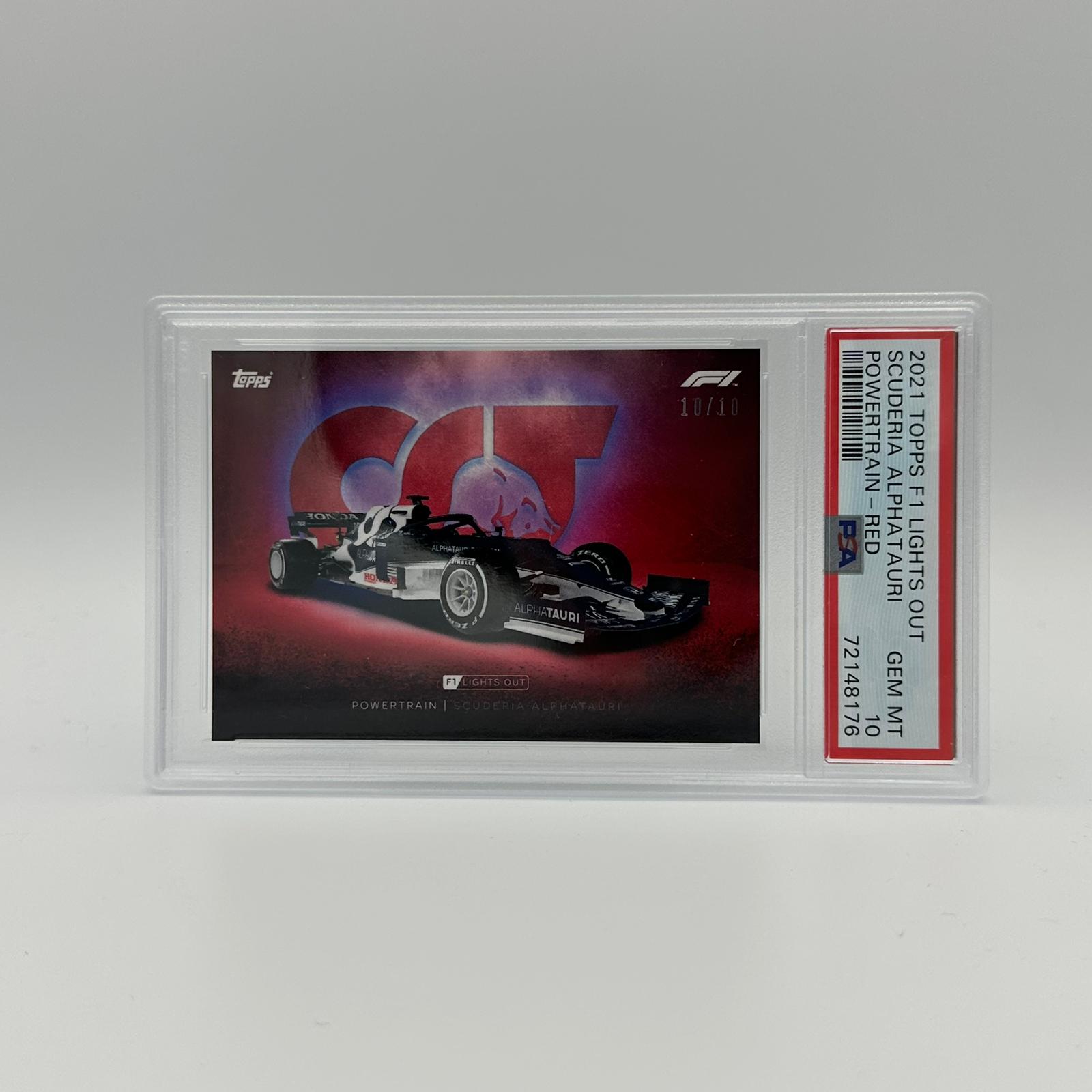 PSA 10 Graded 10/10 Alphatauri F1 Powertrain Red Parallel Racing Card - Perfect for Collectors, Fans & Display Cases