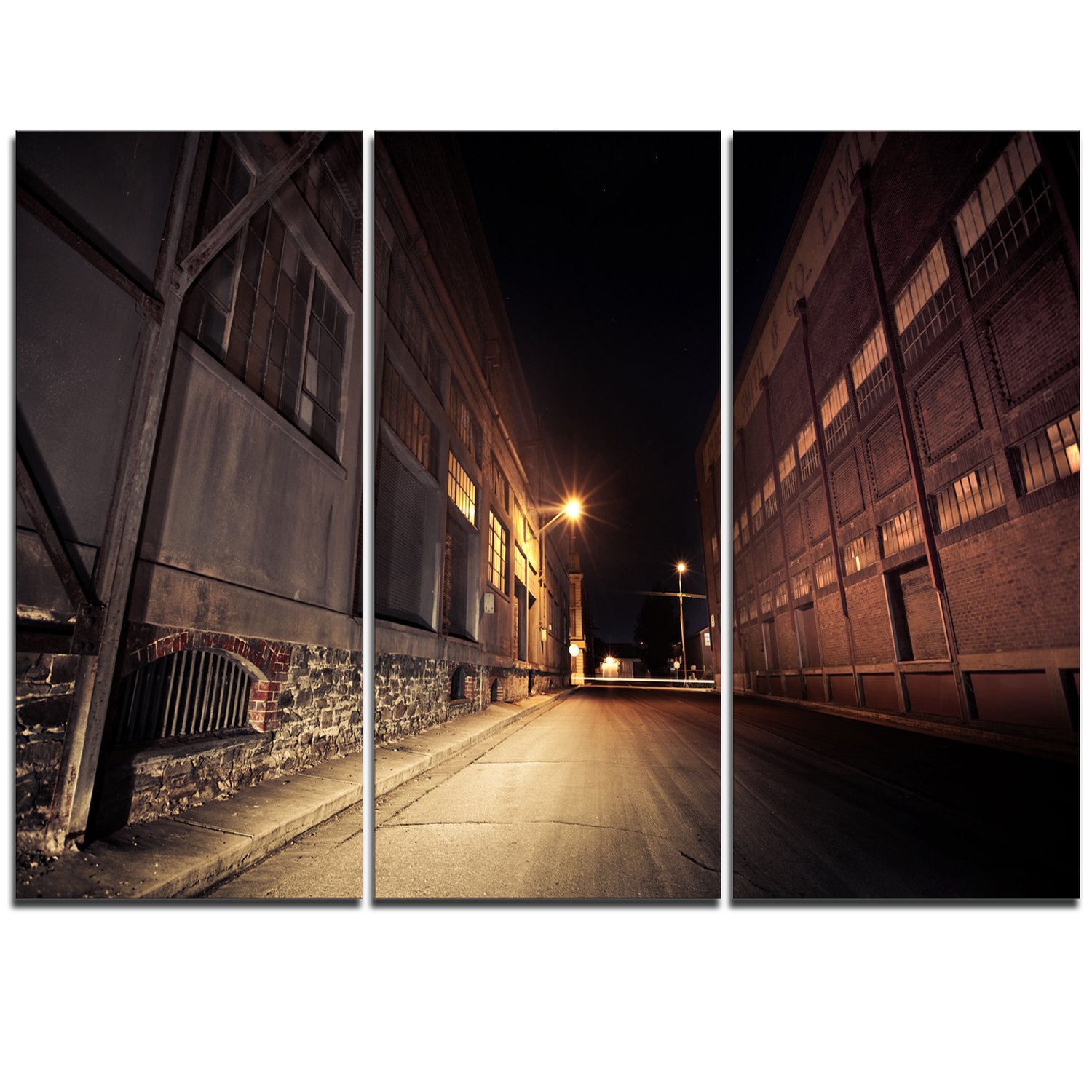 Vintage Landscape Wall Art - 3 Panel Extra Large Canvas Print (36x28