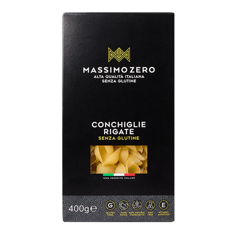 Organic Gluten-Free Conchiglie Rigate Pasta - 400g Shell Pasta for Vegan, Keto & Italian Cuisine - Perfect for Salads, Soups & Baked Pasta Dishes