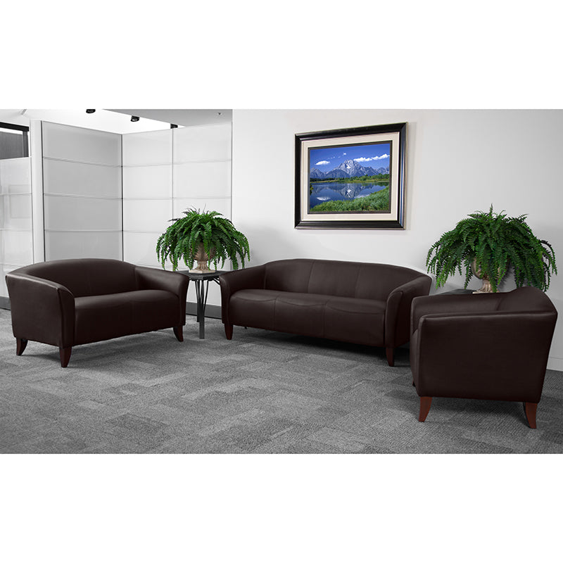 Premium FLASH HERCULES Imperial Series Black LeatherSoft Sofa - Luxurious Comfort for Living Room, Lounge & Home Theater Seating