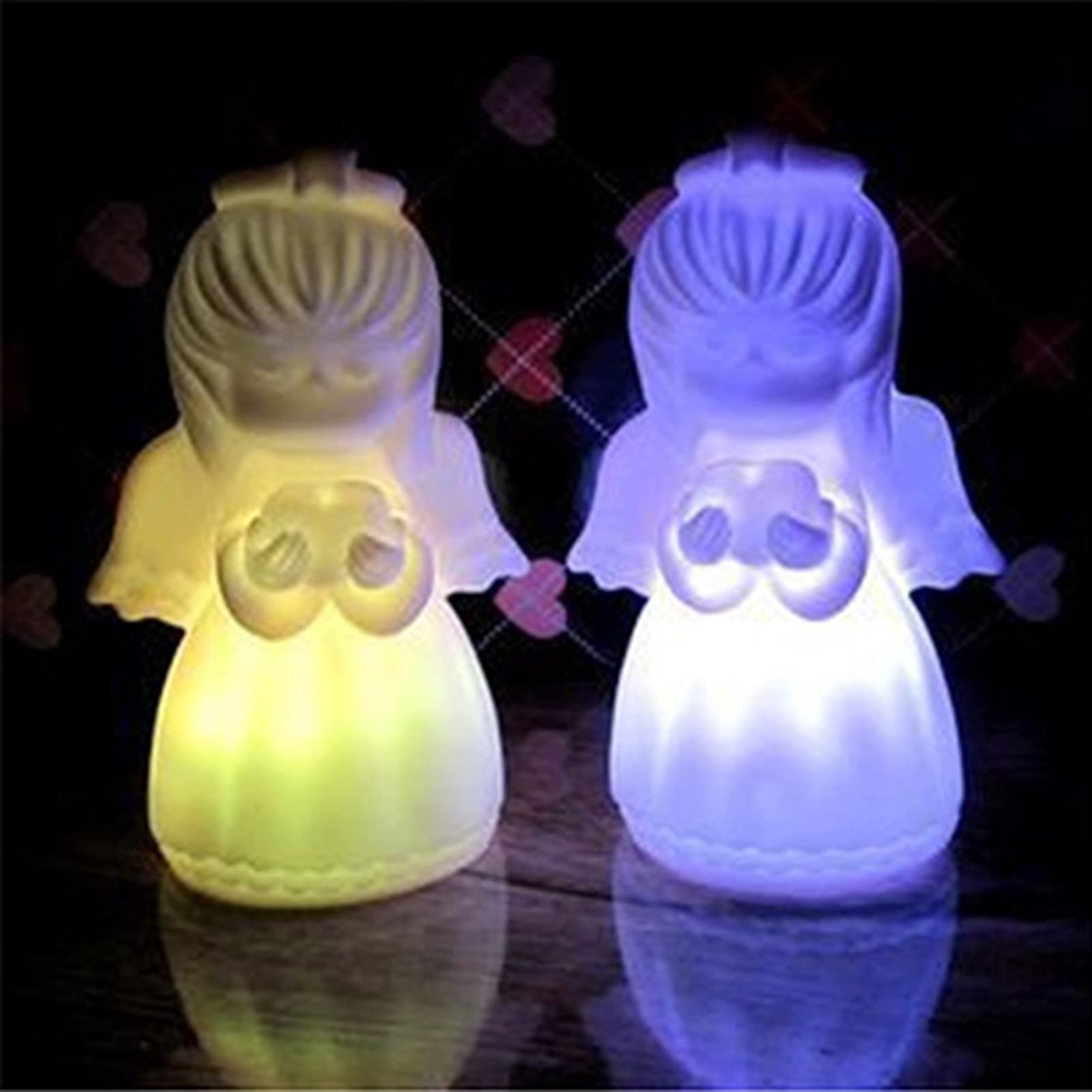 **Angel LED Night Light for Kids - Colorful Creative Love Angel Lamp, Multicolor Ambient Light for Bedroom Decor, Perfect Gift for Children's Room, Nursery, and Relaxation**