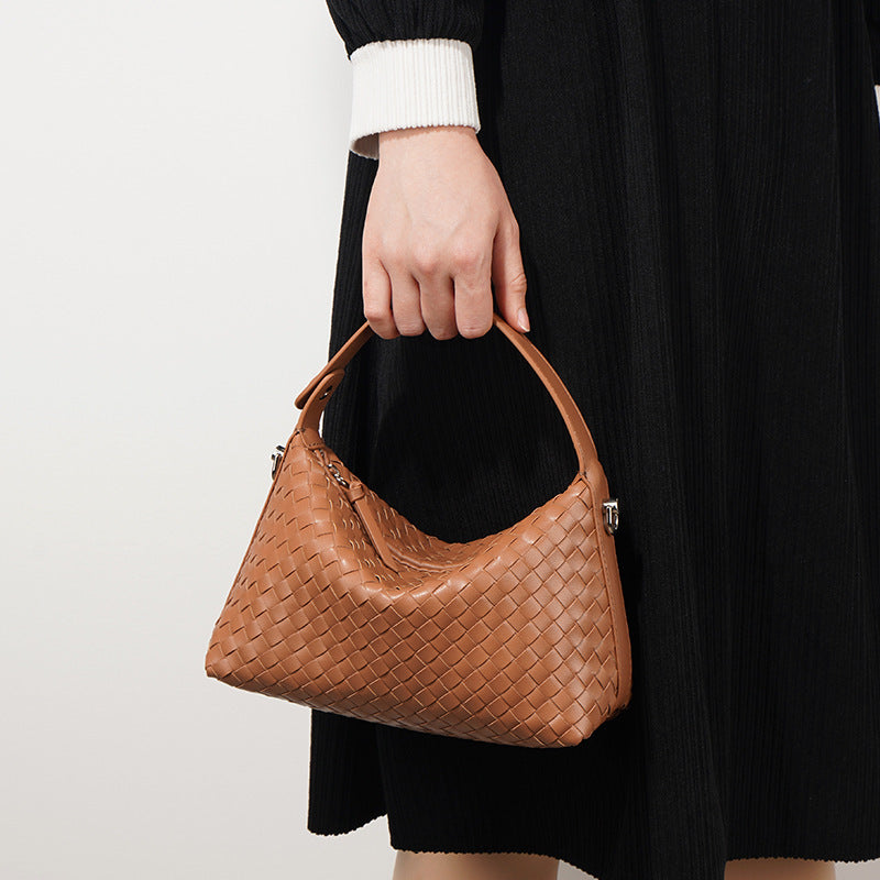 Stylish Woven Everyday Tote Bag for Women - Lightweight & Durable Handbag for Work, Shopping & Beach Outings