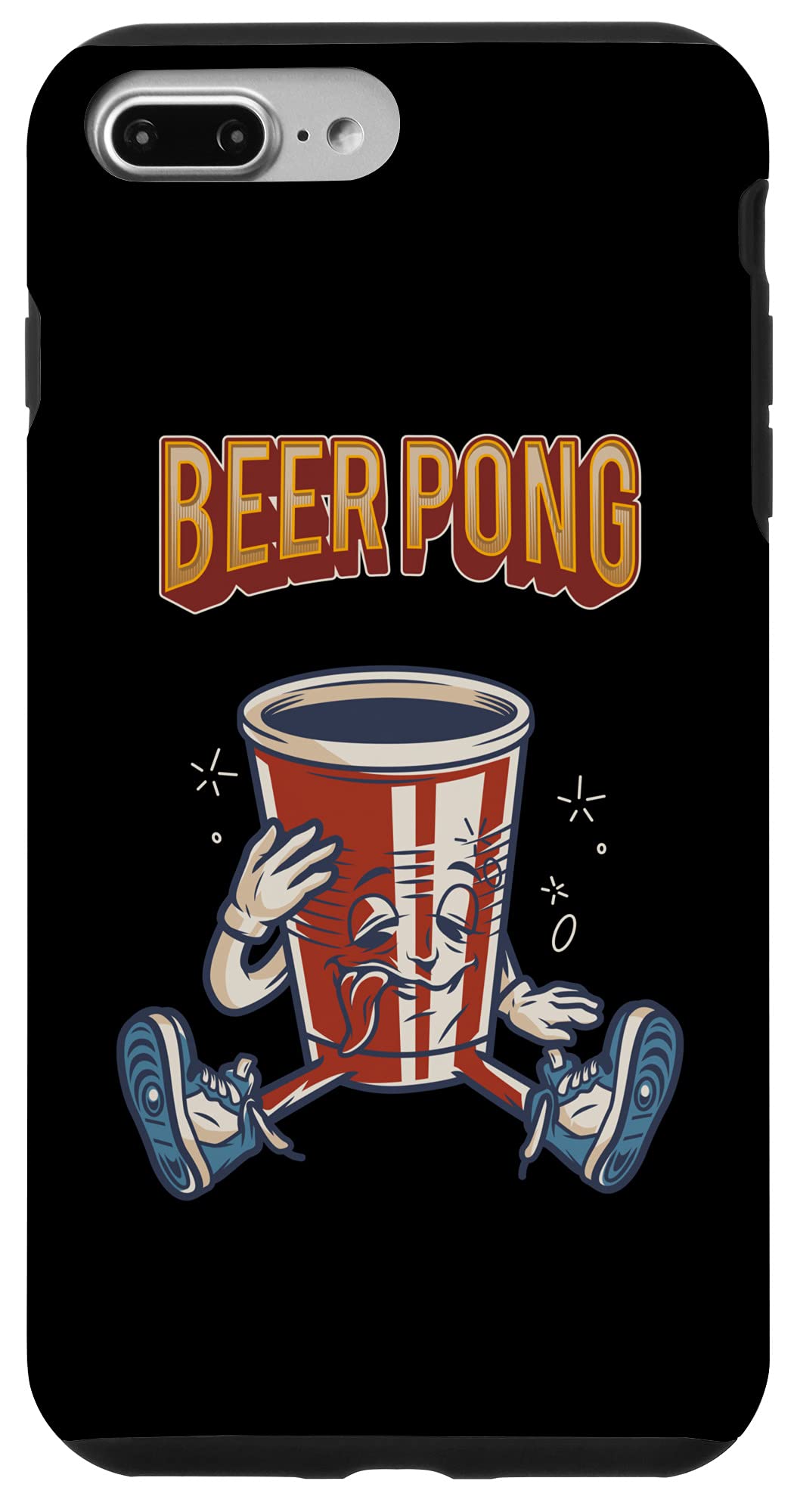 Premium iPhone 7 Plus/8 Plus Beer Pong Case - Shockproof Protective Cover for Parties & Outdoor Games - Perfect for College Dorms, Tailgates & Beach Events