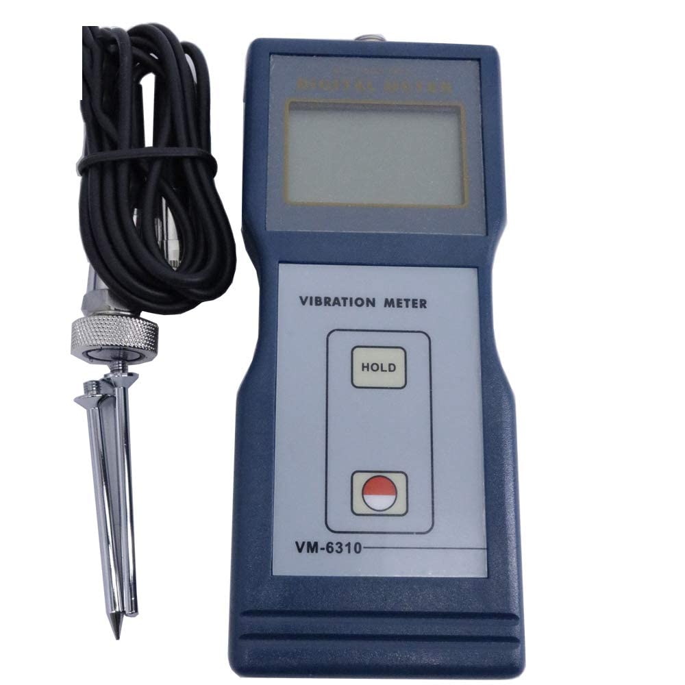 Digital Vibration Tester Meter - Portable Vibrometer with USB Data Cable & Analysis Software | For Industrial Equipment, HVAC Systems & Machinery Maintenance