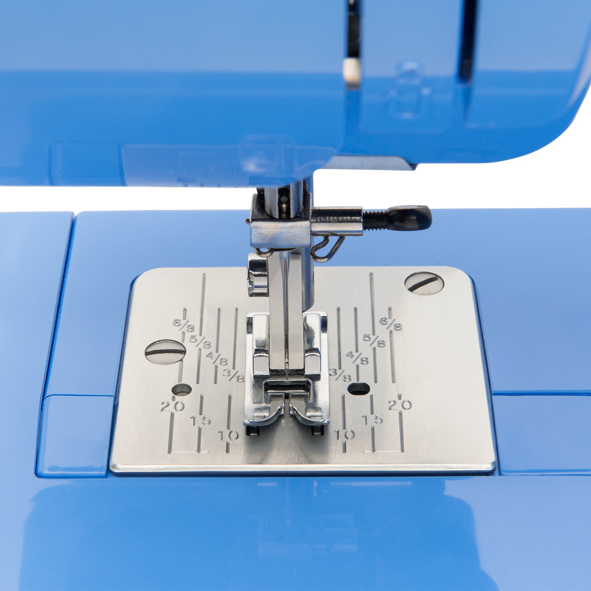 Janome Blue Couture Easy-to-Use Sewing Machine with Interior Metal Frame - Beginner Friendly with Bobbin Diagram & Tutorial Videos | Perfect for DIY Crafts, Home Decor & Fashion Projects