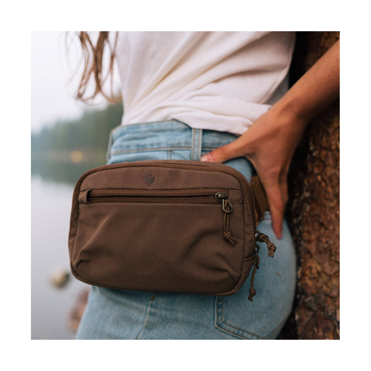 Clever Supply Sidekick Belt Bag (Tan) - Stylish & Functional Waist Pack for Travel, Hiking, and Everyday Use