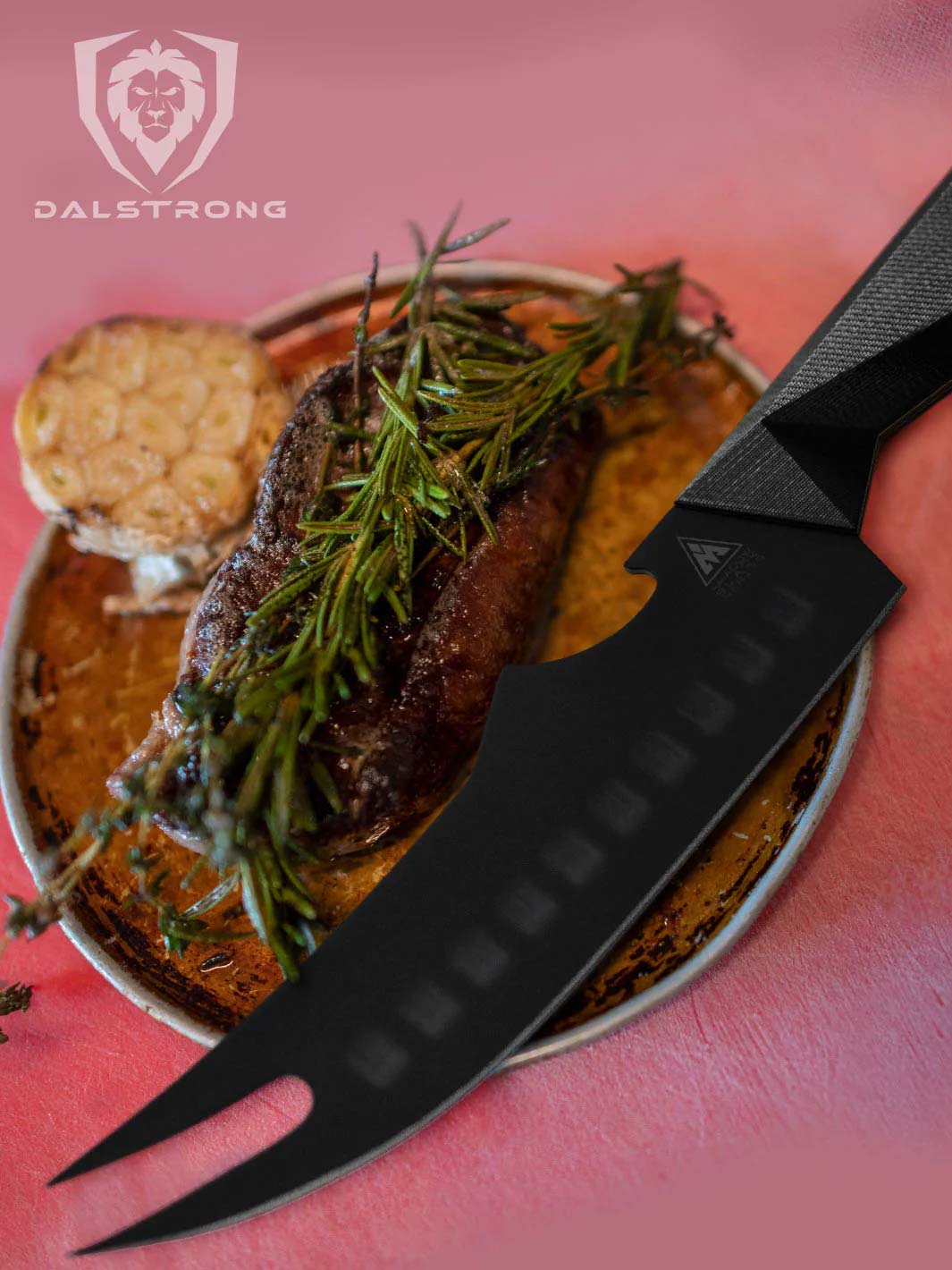 Dalstrong BBQ Pitmaster Knife 6.5 Inch - Shadow Black Series Professional Chef Knife | NSF Certified | High Carbon German Steel | Perfect for Grilling, Slicing Meats & Outdoor Cooking