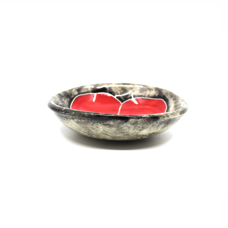 Handmade Ceramic Poppy Dish - Elegant Decorative Serving Bowl for Home & Kitchen | Perfect for Salads, Snacks, and Table Centerpieces | by Borrowed Earth