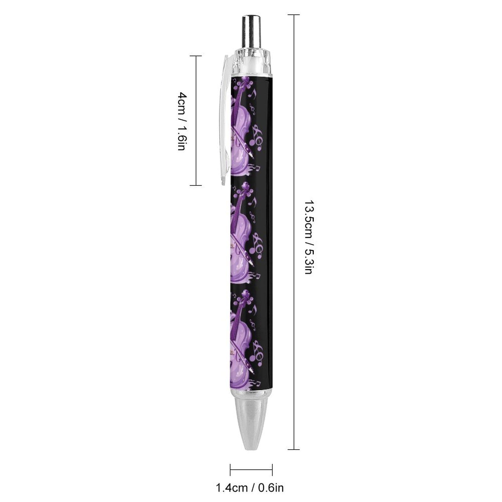 Lilac Retractable Ballpoint Pen with Blue Ink - 4 Pack of Smooth Writing Pens for Home, Office, School & Gifts | Portable Work Pens for Professionals & Students