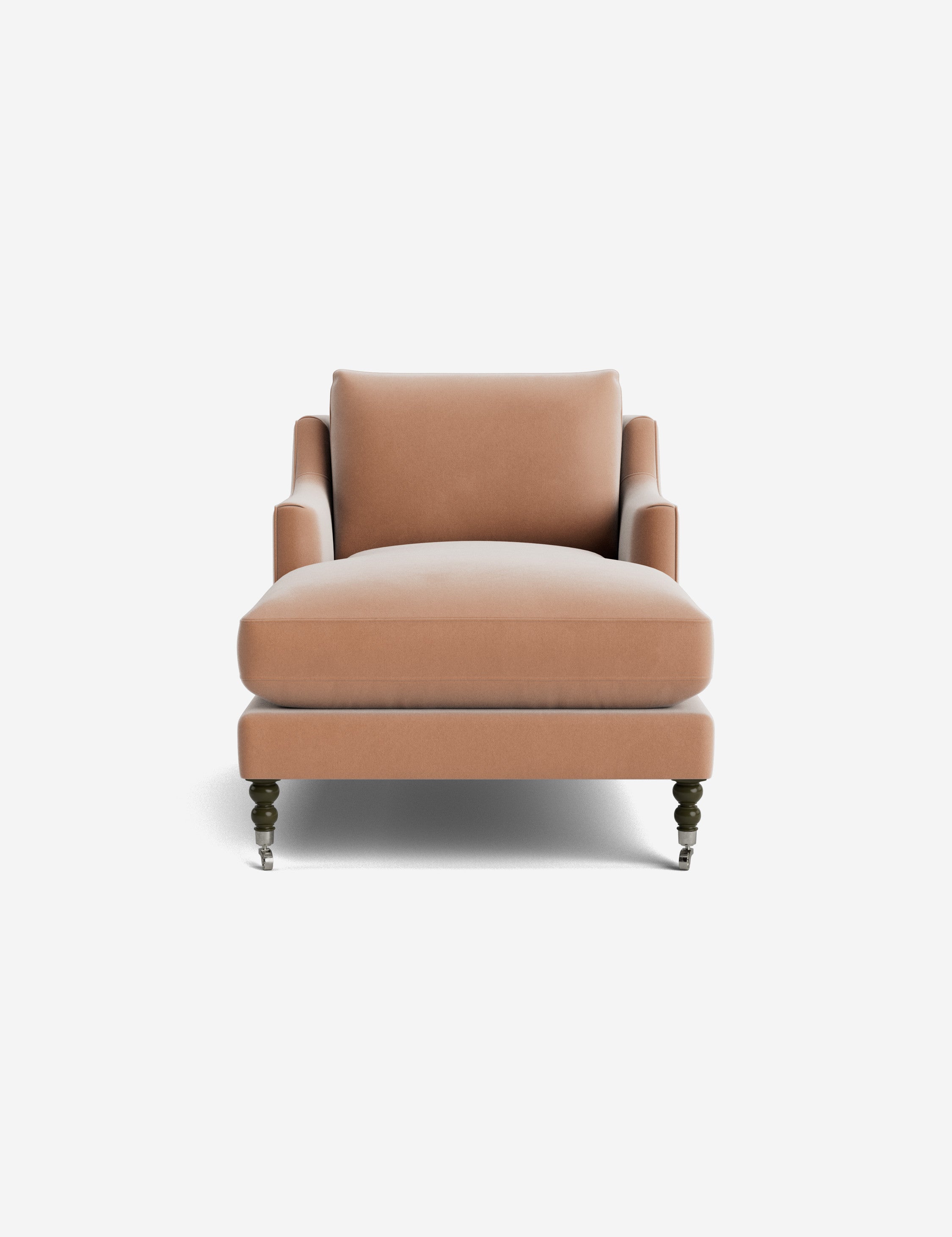 Fabienne Chaise Lounge Chair - Modern Accent Chair for Living Room, Bedroom & Office - Stylish Mid-Century Design with Upholstered Seat and Wooden Legs - Perfect for Relaxing, Reading & Home Decor