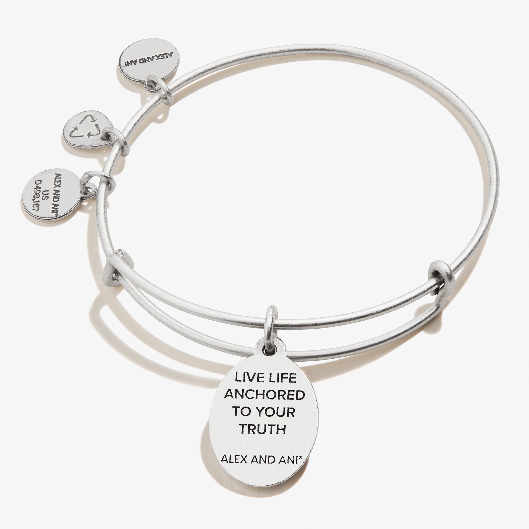 Anchor Charm Bangle Bracelet - Nautical Jewelry for Women - Perfect for Beach, Vacation & Everyday Wear