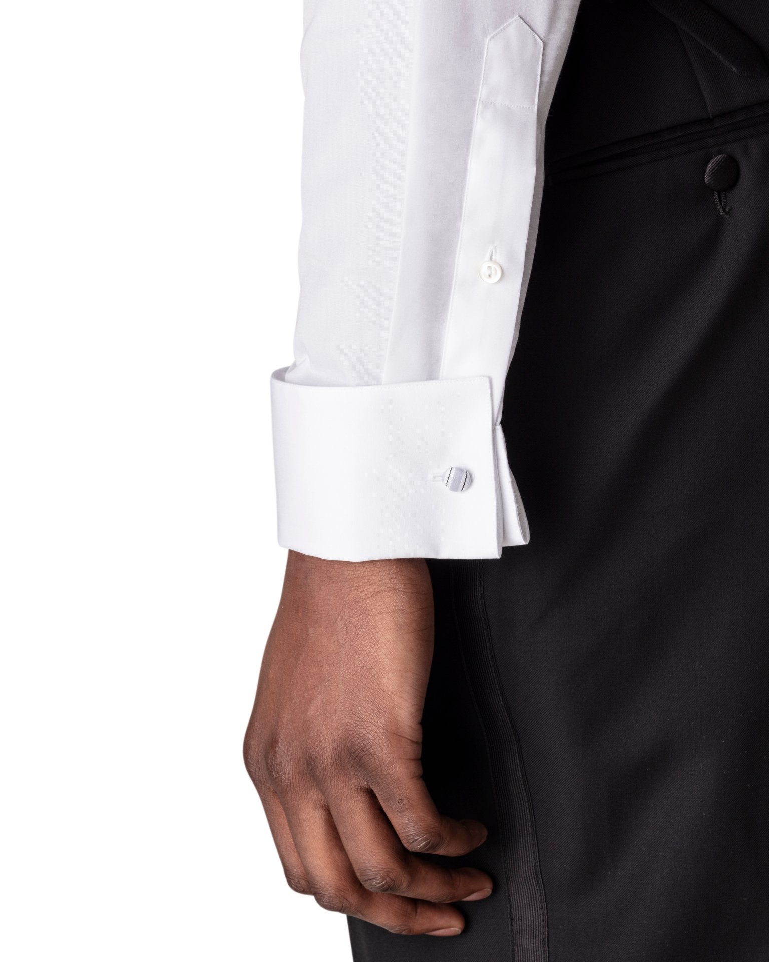 ETON Marcella Stud Front Cotton Dinner Shirt for Men - Classic White Formal Shirt for Weddings, Parties & Business Events