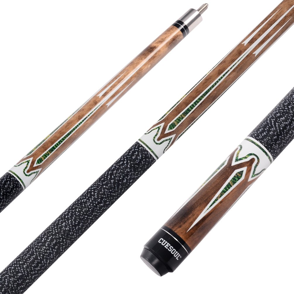 CUESOUL 2-Piece House Bar Pool Cue Sticks Set with Hard 2x2 Case - Professional Billiard Accessories for Home, Bars & Game Rooms